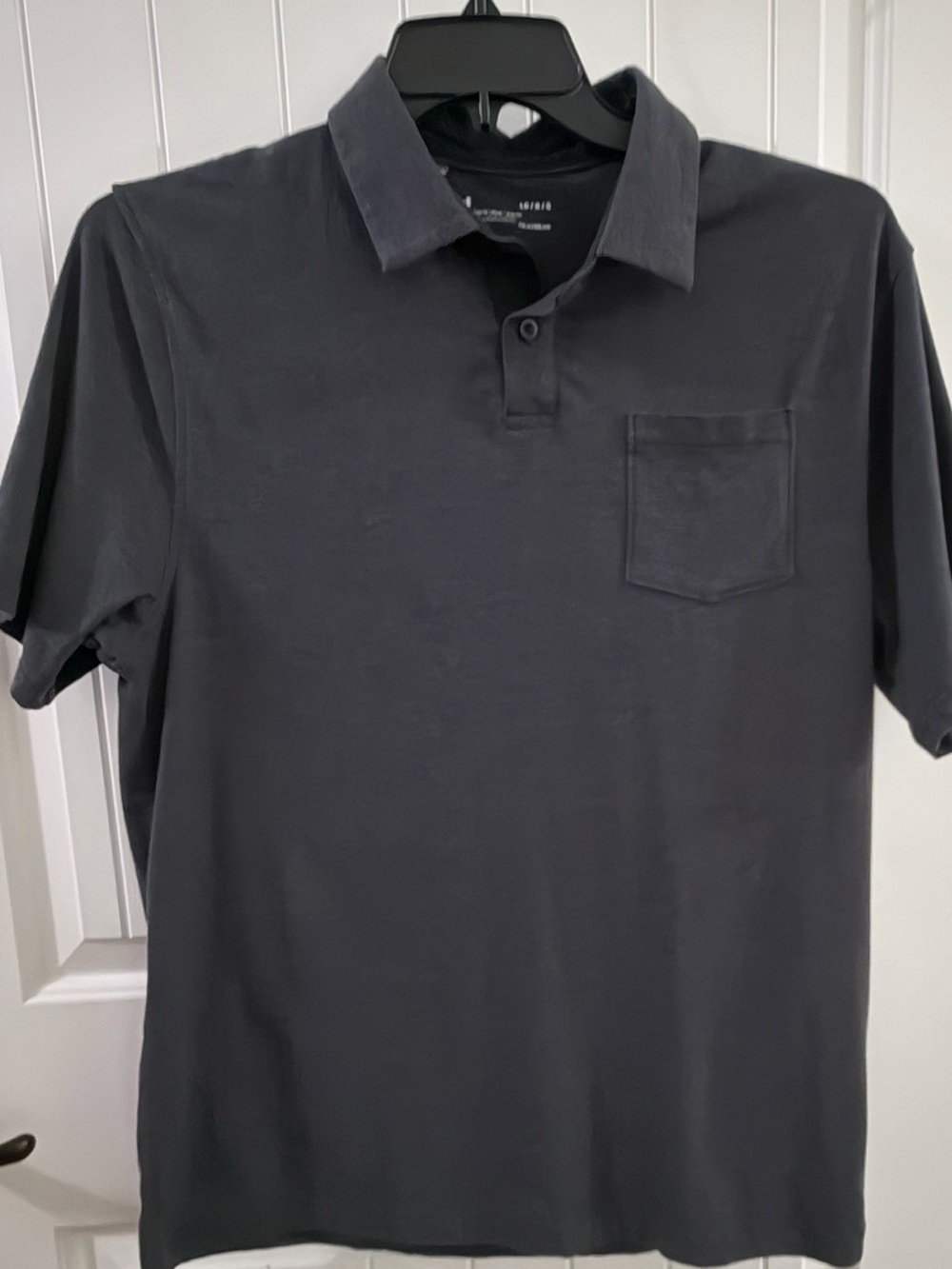 Under Armour Charcoal Gray Short-Sleeve Polo with Chest Pocket HEATGEAR pocket L